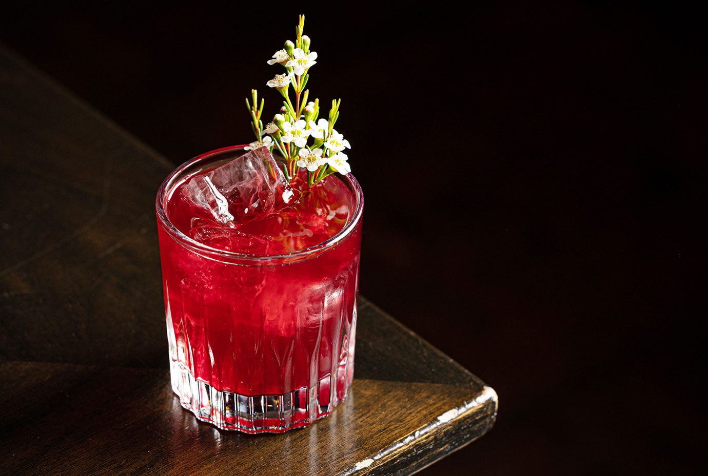All Rights Reserved split-base blueberry cocktail