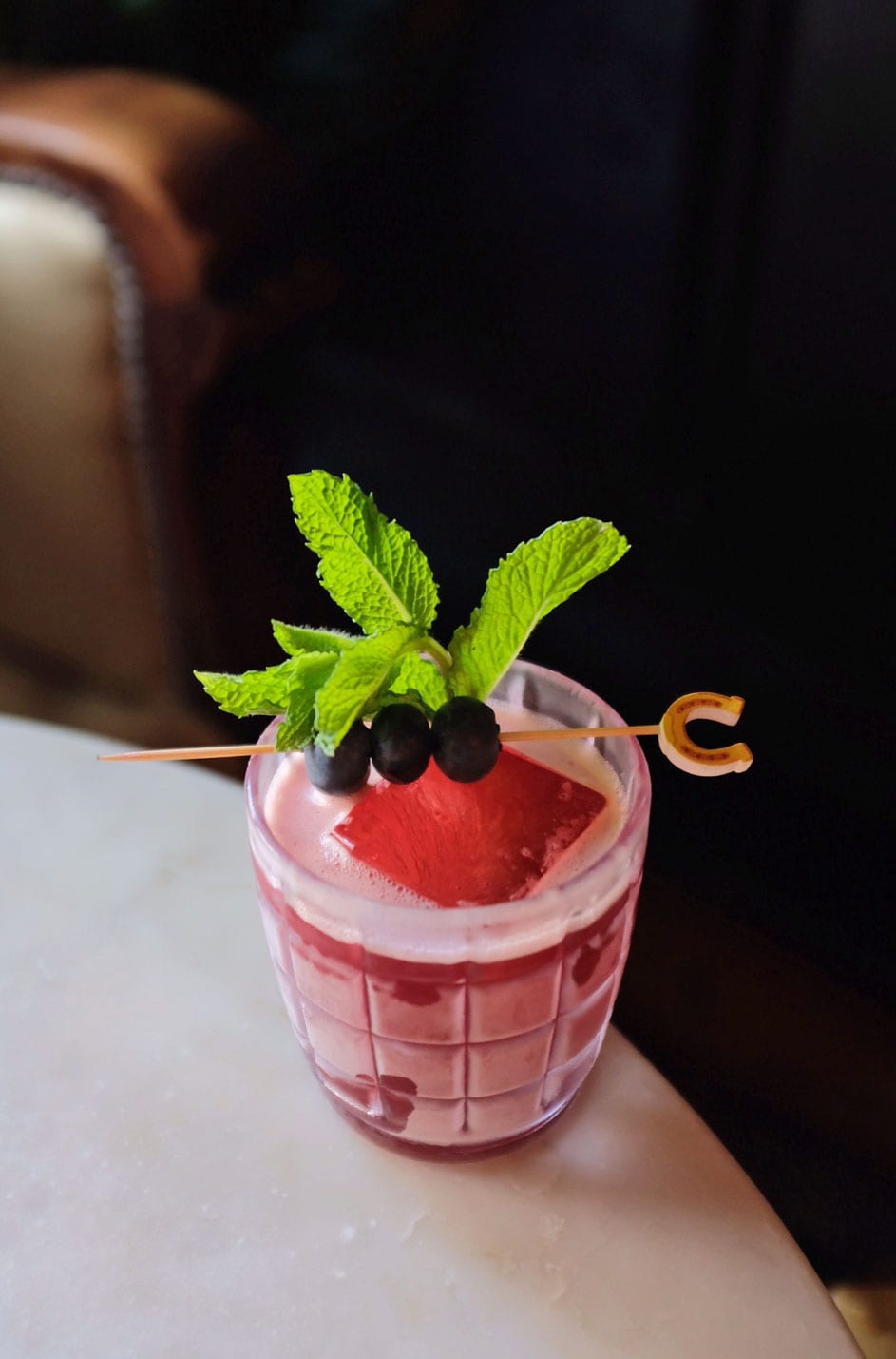 Gigantic Bar Fightin Joe Hooker blueberry cocktail