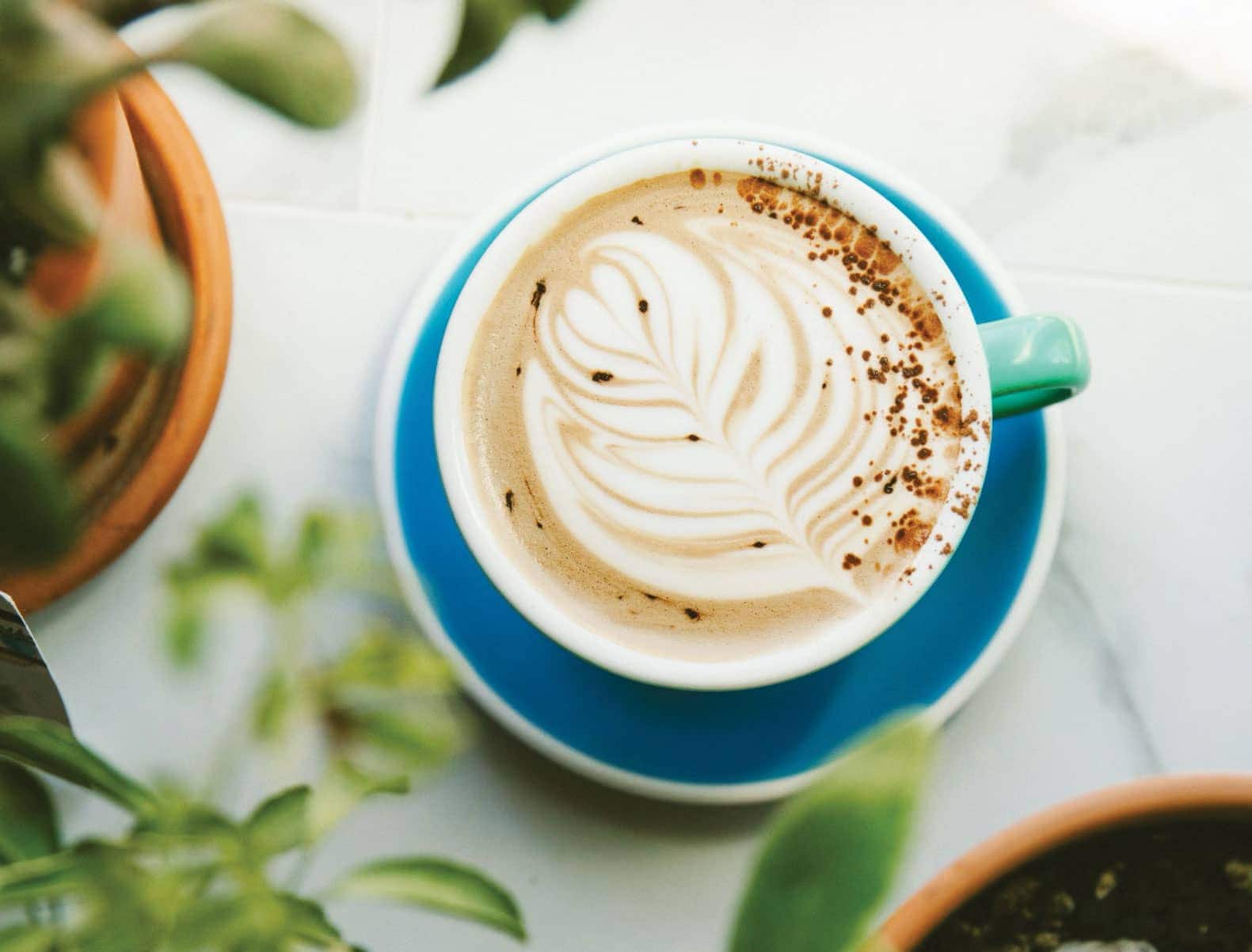 Cafe Blue latte