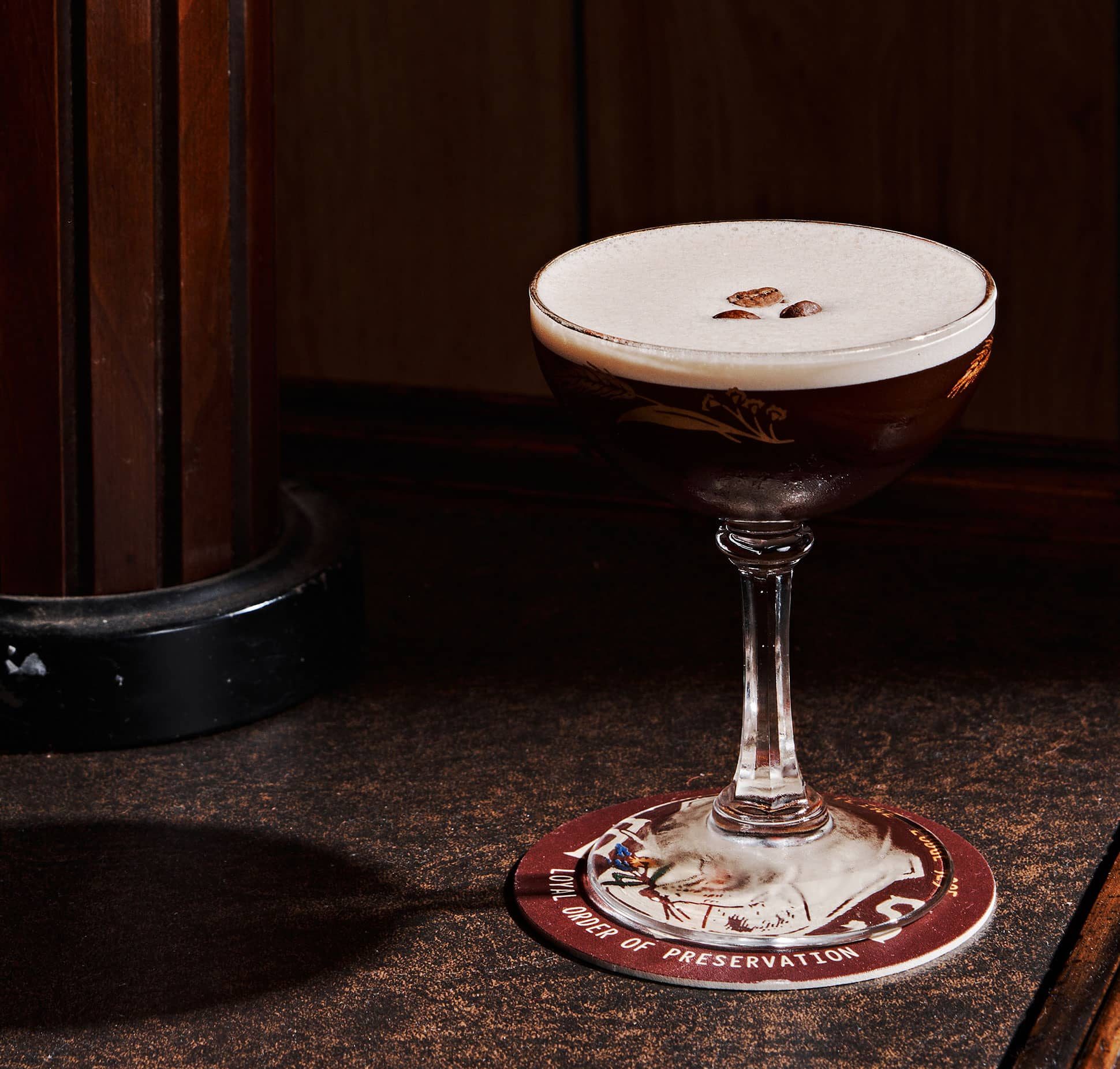 Northern Frosty Lights peppermint espresso martini
