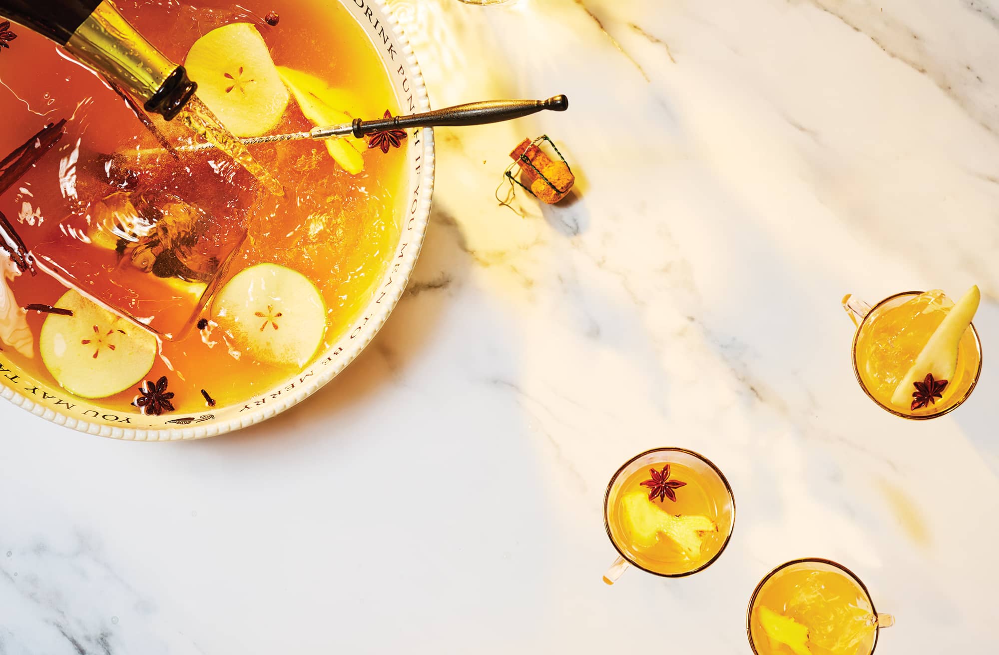 Spiced Pear and Ginger Sparkling Punch