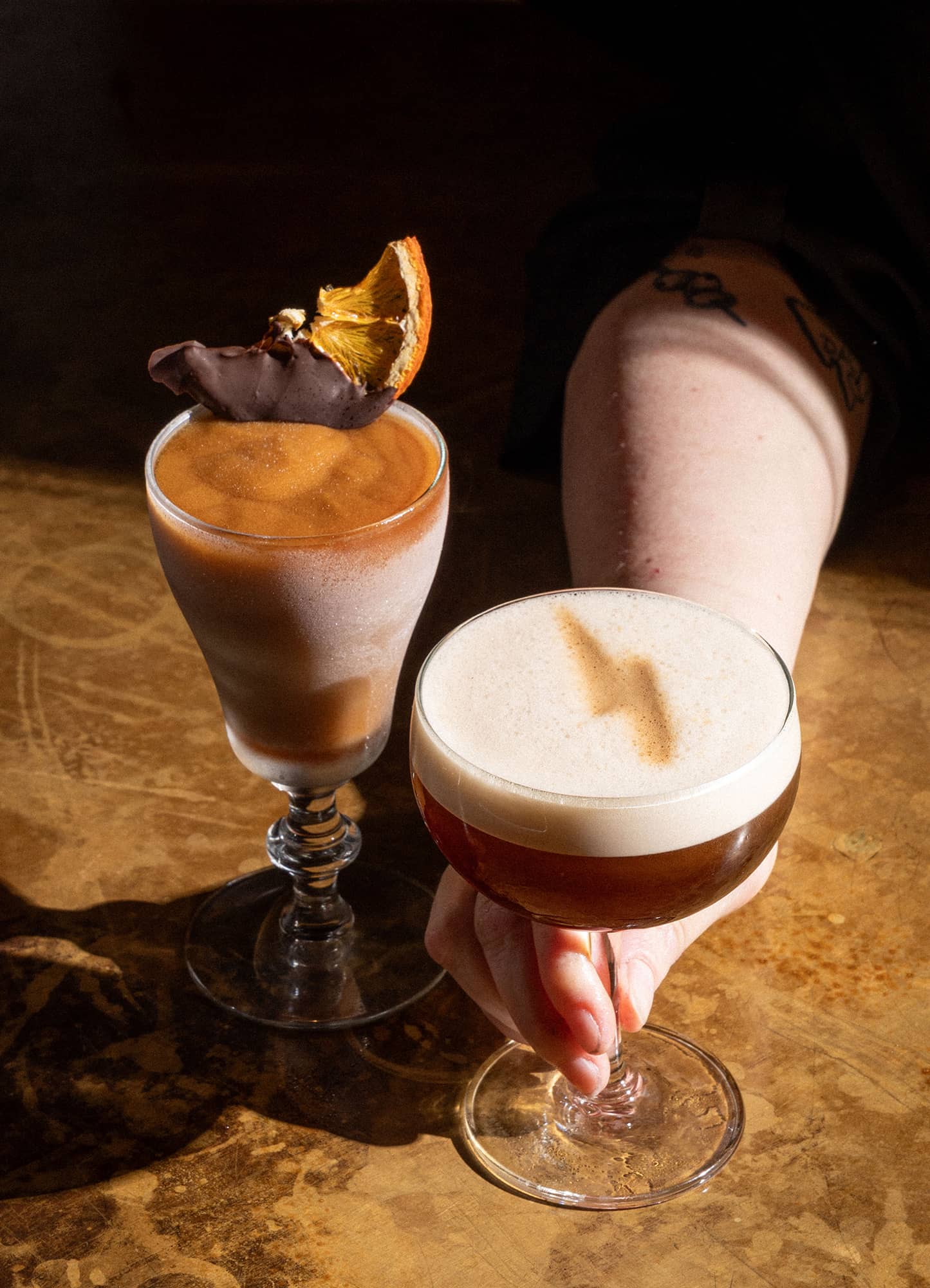 One Night in Mexico of Midnight Rambler: tequila coffee Martini blended cocktail
