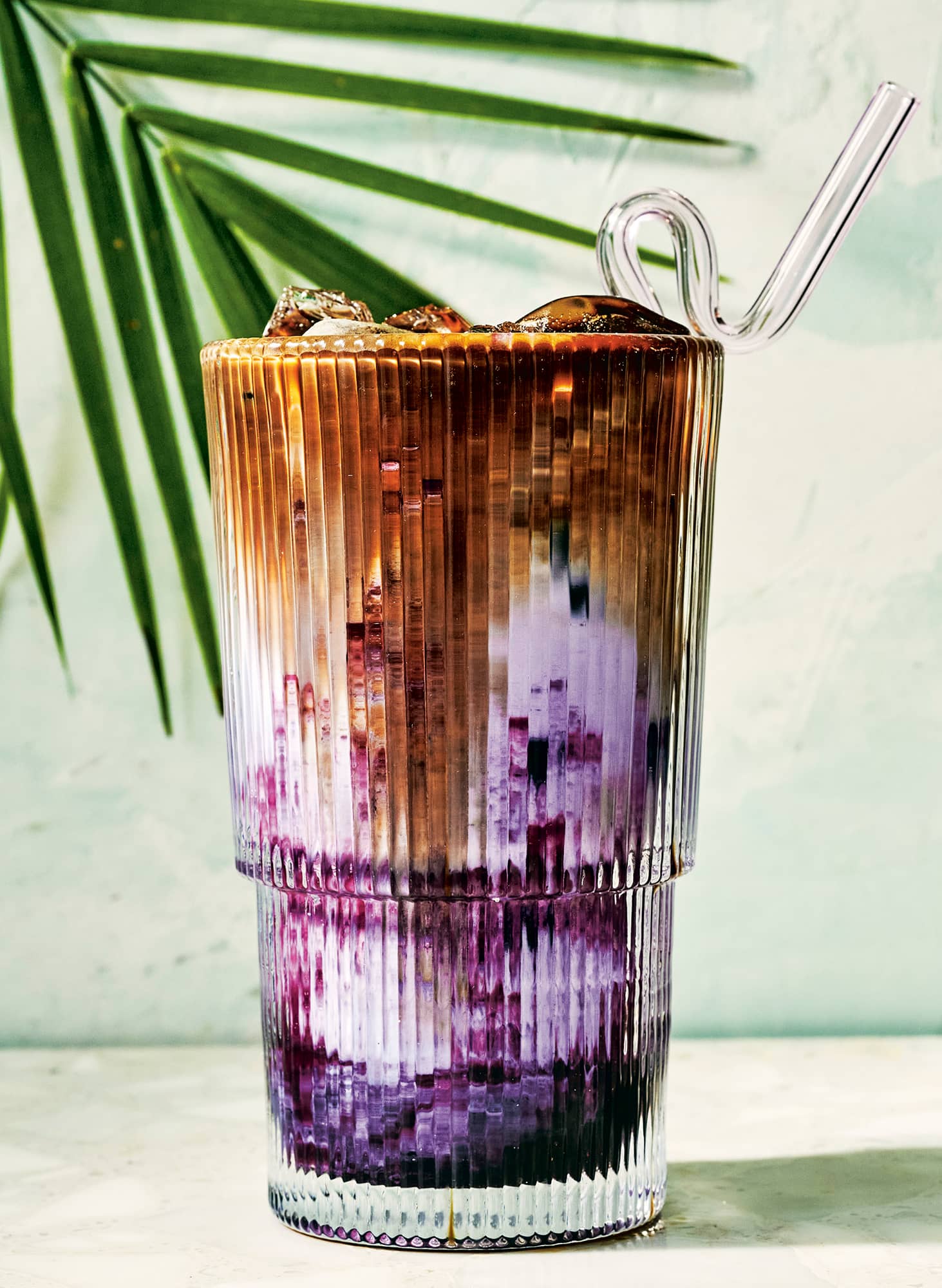 Iced Blueberry Vanilla Latte