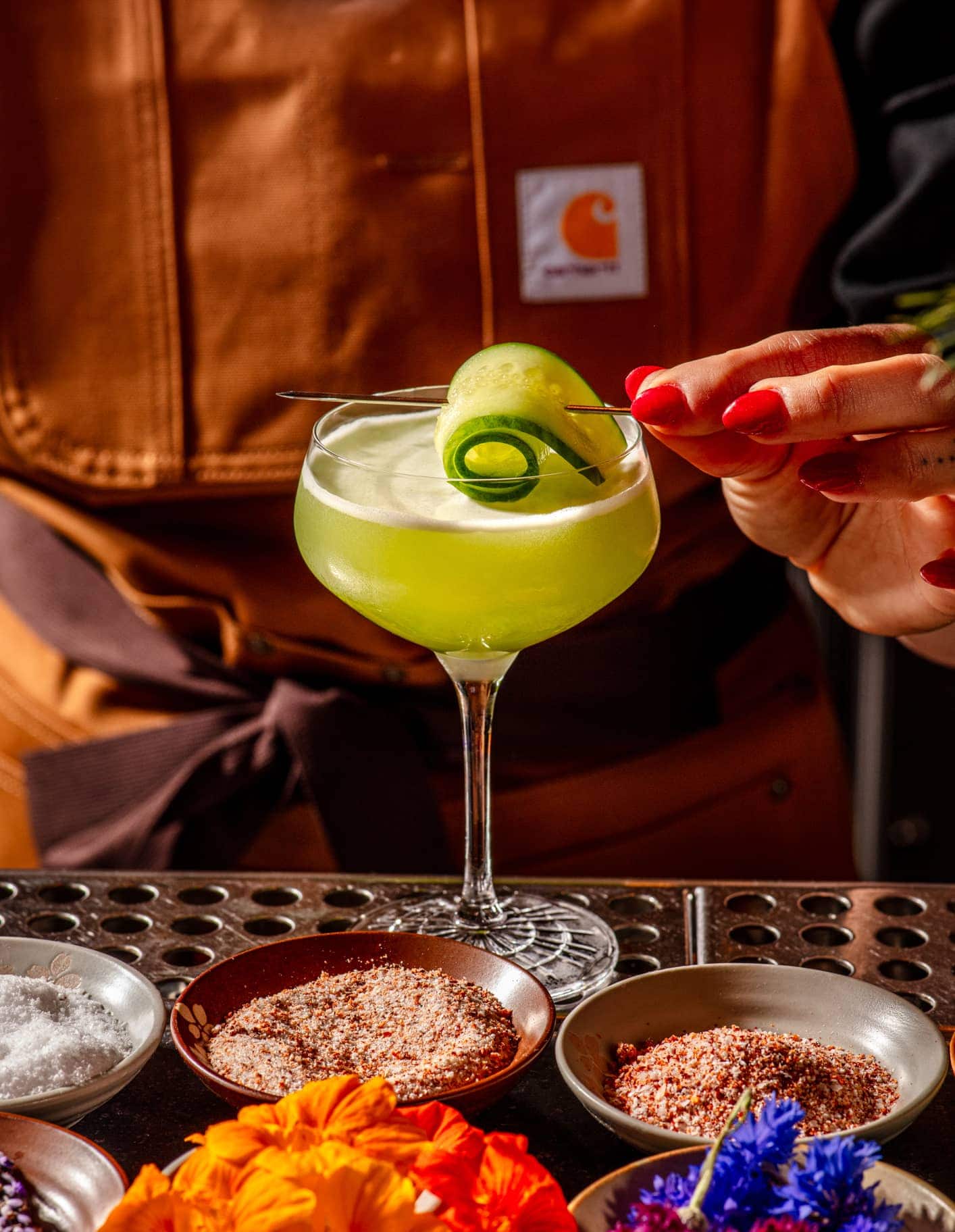 Kiss of Life: cucumber gin cocktail