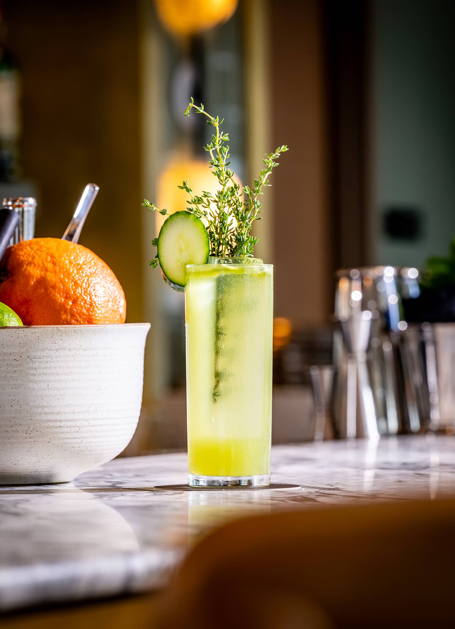 Cucumber Thyme Highball