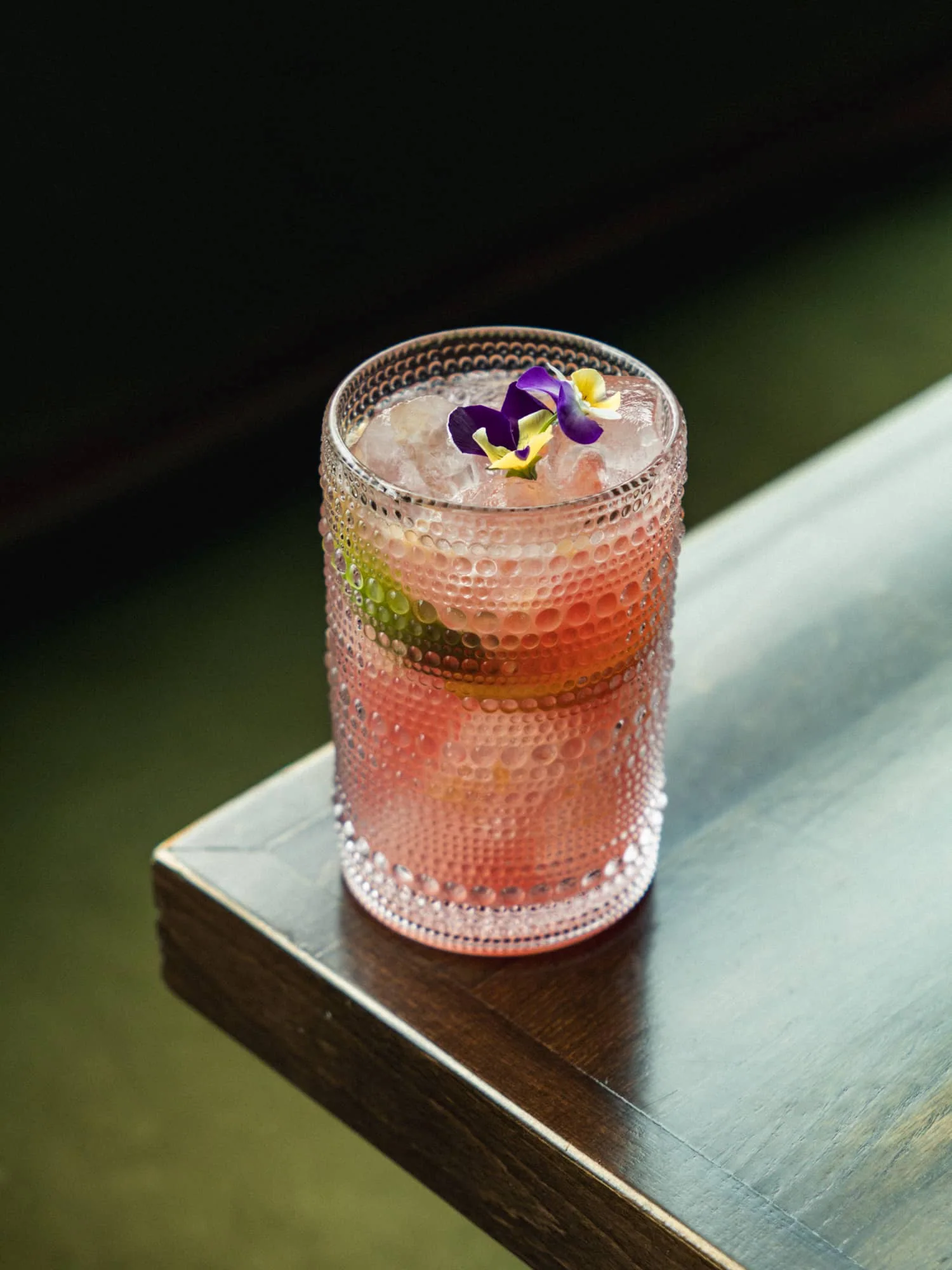 Caipirinha De Mirra: prickly pear rum cocktail