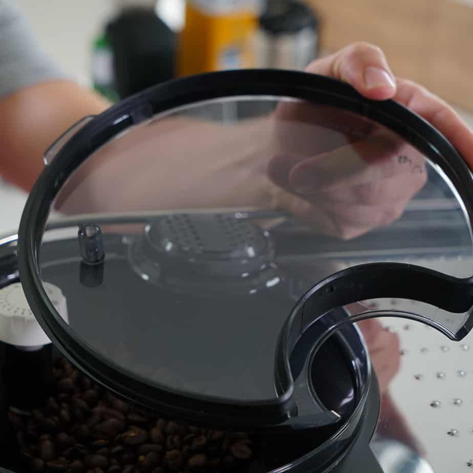 Saeco Xelsis - Bohnenfachabdeckung mit dichtem Gummiring