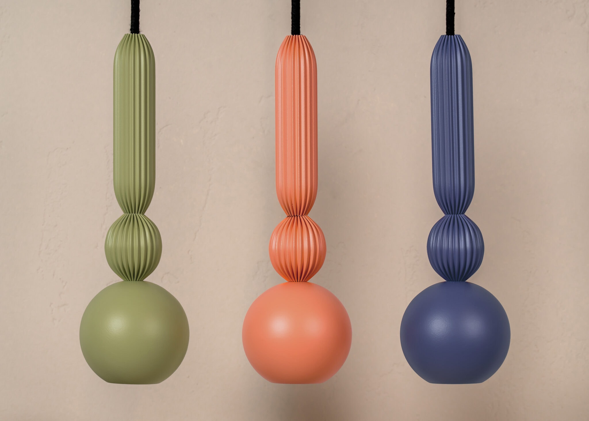 Bosca LOFTLIGHT – Pendant lamp with brass accents