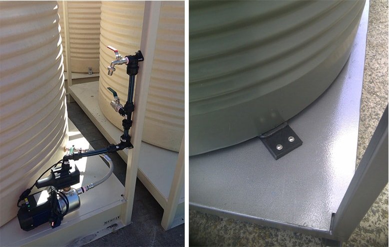 Portable Water Tank Skid with Pump and Plumbing