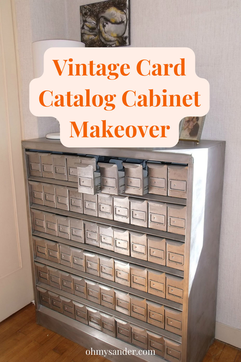 Nice Find Makeover Vintage Card Catalog Oh My Sander