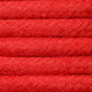 Red - cotton braided cable
