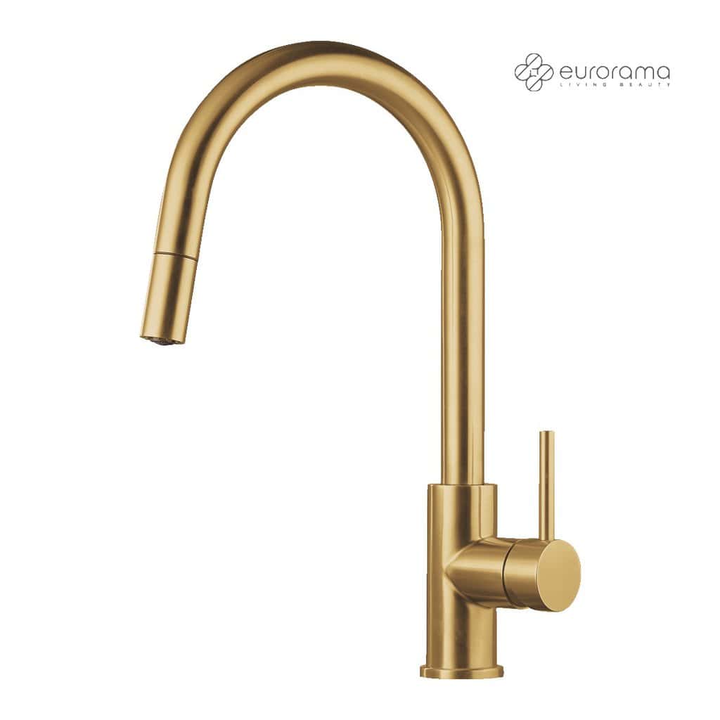 Μπαταρία Κουζίνας Eurorama 702600-211 Gold Brushed