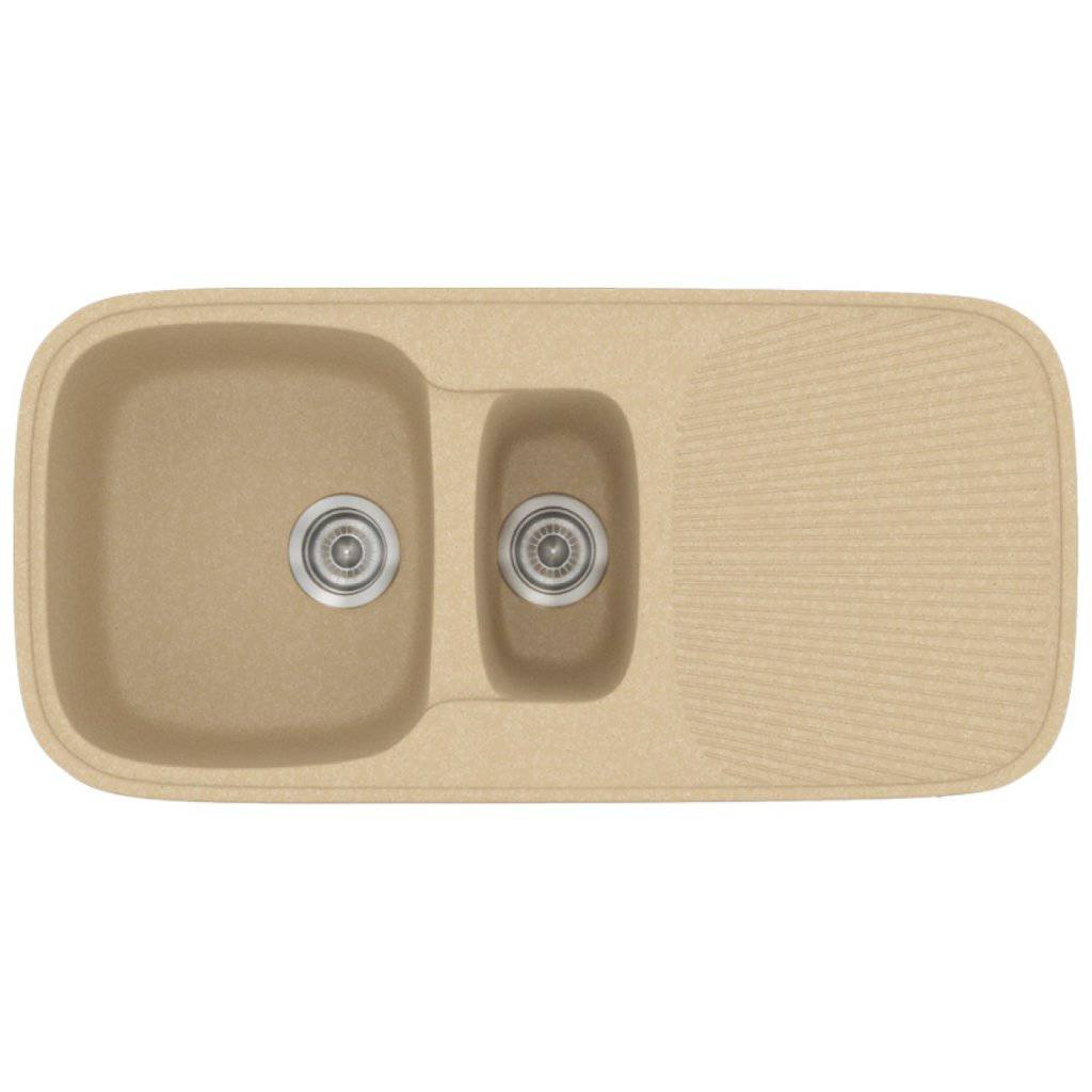 Νεροχύτης Κουζίνας Sanitec Classic 301-45 Granite Cappucino 97x50cm