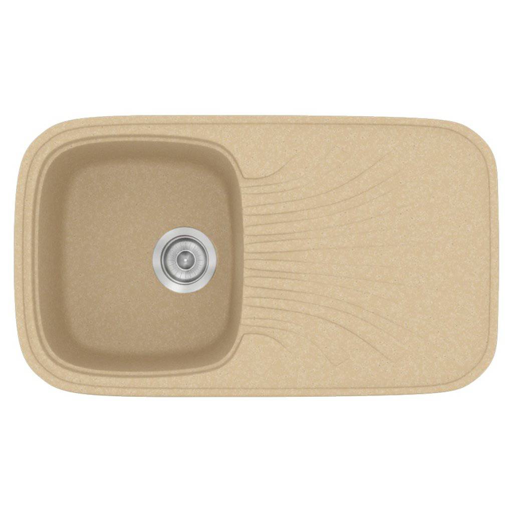 Νεροχύτης Κουζίνας Sanitec Classic 315-45 Granite Cappucino 82x50cm