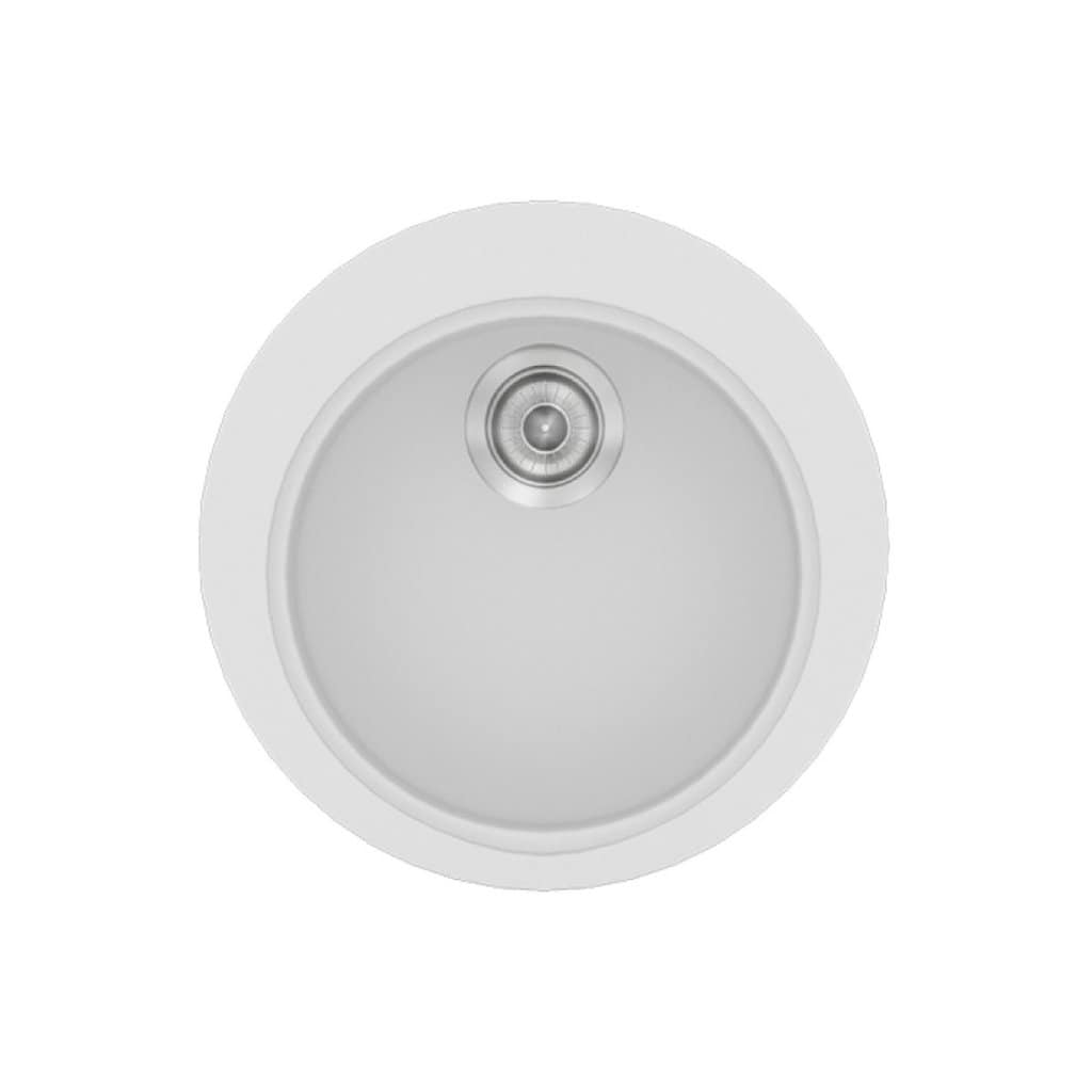 Νεροχύτης Κουζίνας Sanitec Classic 316-00 White Ø48cm