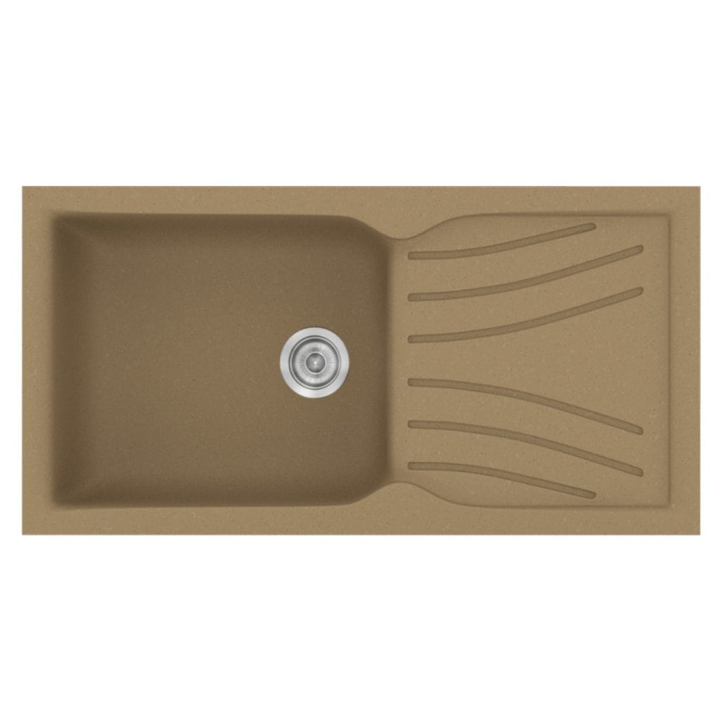 Νεροχύτης Κουζίνας Sanitec Classic 324-16 Metallic Coffee 100x50cm