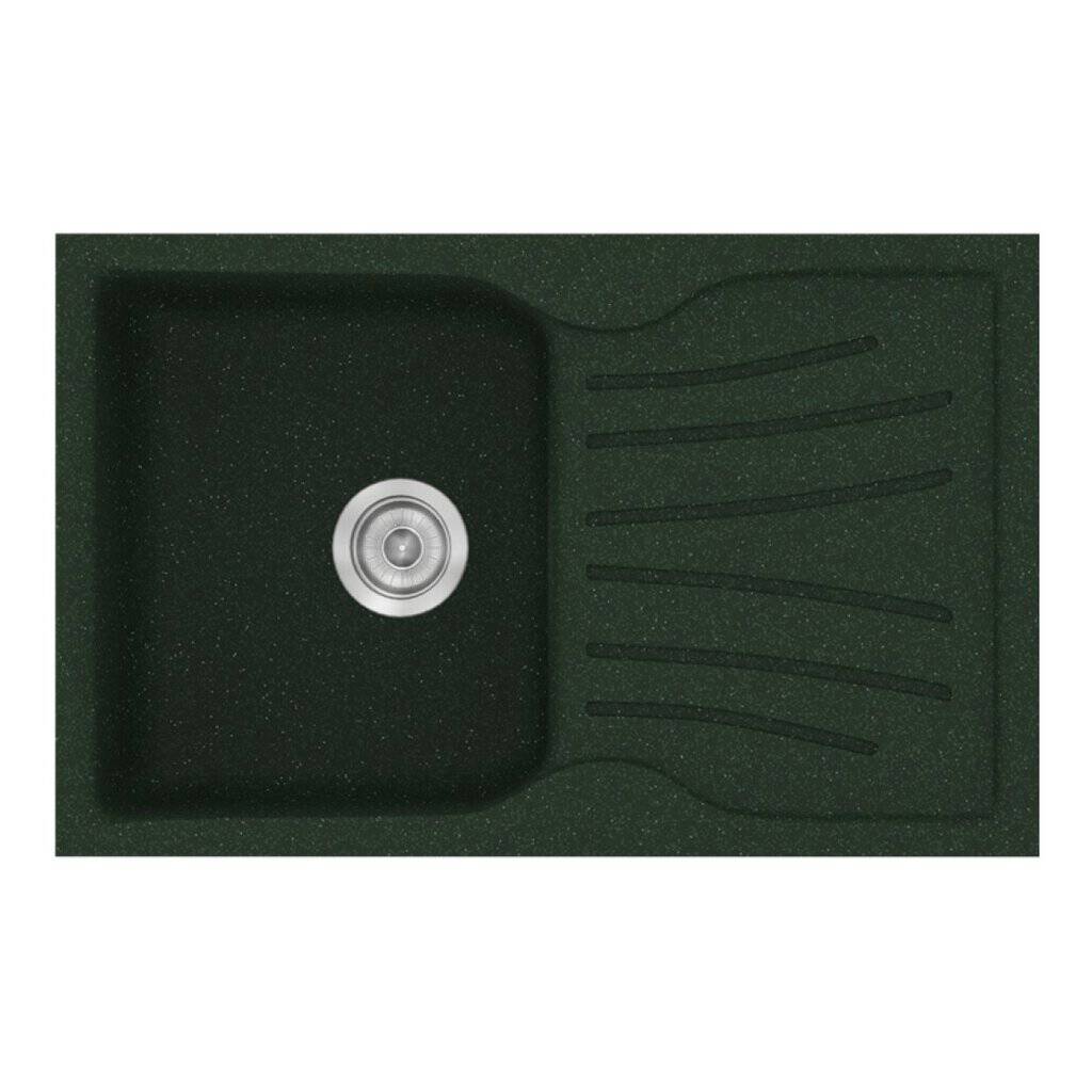 Νεροχύτης Κουζίνας Sanitec Classic 327-19 Granite Green 78x50cm