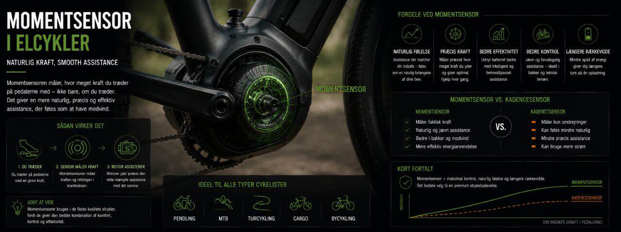 Momentsensor i elcykler