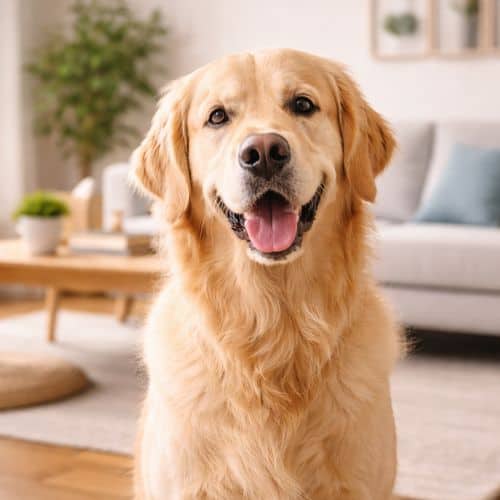 billede af en golden retriever