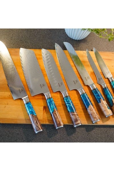 Kirlund Damaskus Premium Knivsæt