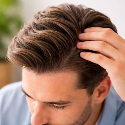 mands hovedbund som er fri for skæl