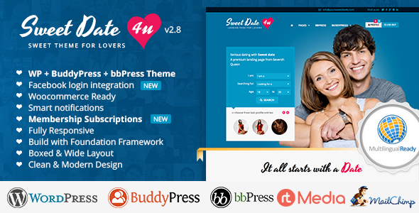 sweetdate premium wordpress theme
