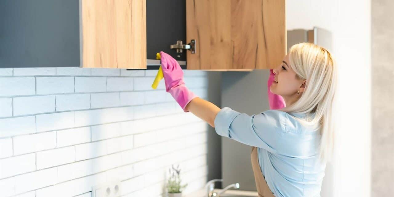 The Effective Way for Cleaning Kitchen Cabinets with Vinegar