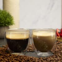 Coffeeness Doppelwandige Cappuccino- und Kaffee-Gläser im 2er-Set