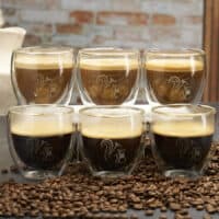 Coffeeness Doppelwandige Cappuccino- und Kaffee-Gläser im 6er-Set