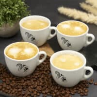Coffeeness Cappuccino Tassen 4er-Set