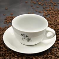 Coffeeness grosse Cappuccino Tasse von schraeg oben
