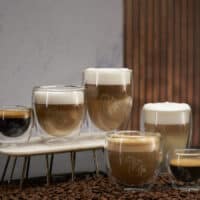 Alle Groessen der doppelwandigen Kaffee-Gläser von Coffeeness in der Uebersicht