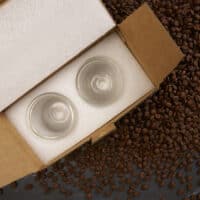 Coffeeness Doppelwandige Espresso-Gläser in der sicheren Verpackung