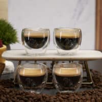 Coffeeness Doppelwandige Espresso-Gläser im 4er-Set