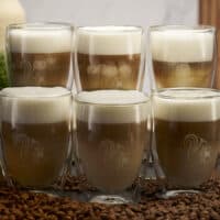 Coffeeness Doppelwandige Latte-Gläser im 6er-Set
