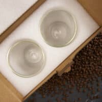Coffeeness Doppelwandige Latte-Gläser in der sicheren Verpackung