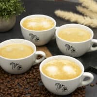 Grosse Coffeeness Cappuccino Tassen 4er-Set