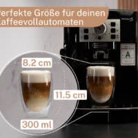 Doppelwandige Latte Macchiato Glaeser Groesse und Abmessungen