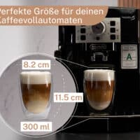 Latteglaeser perfekt fuer Vollautomaten