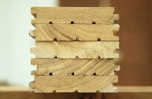 solid wood flooring | stack of solid wood flooring slats