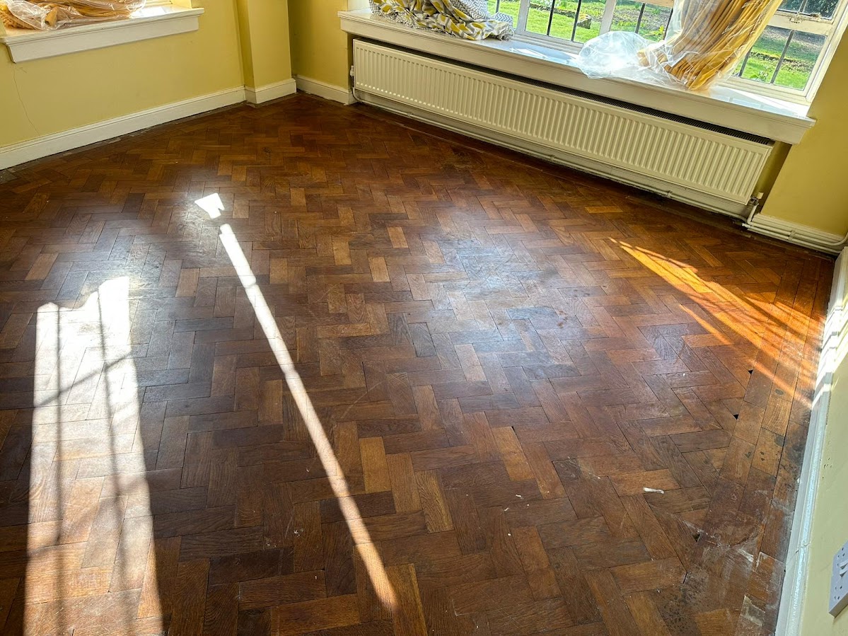 Oak Parquet - Before