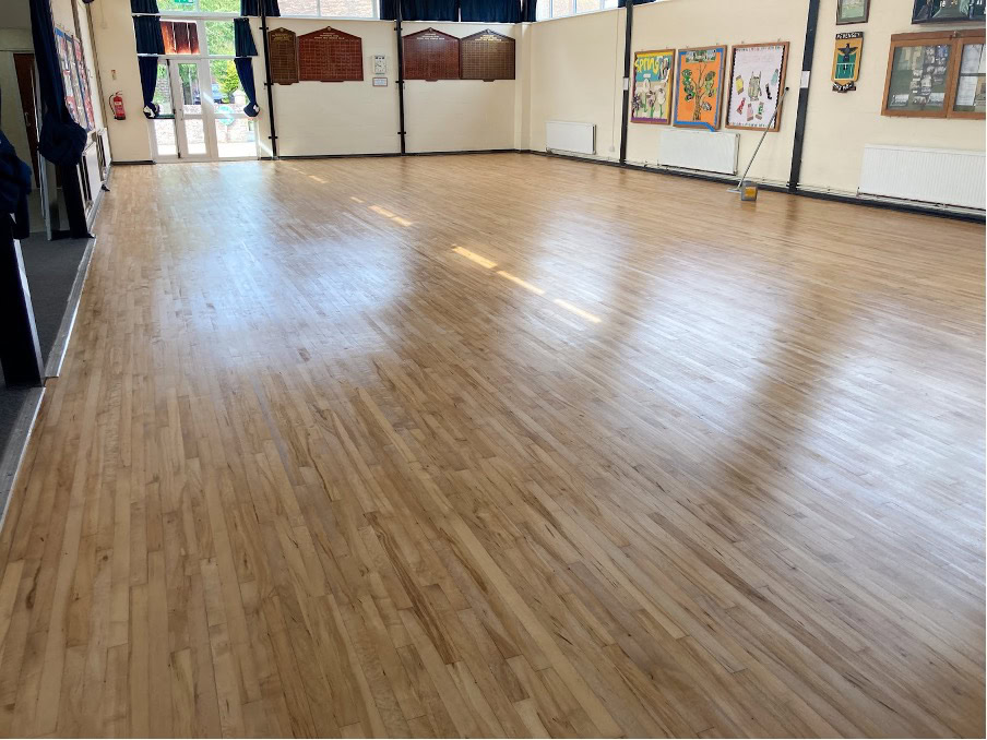 Floor Sanding in West Sussex | school hall floor