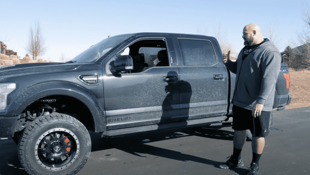 Brian Shaw net worth: Shaw with new truck