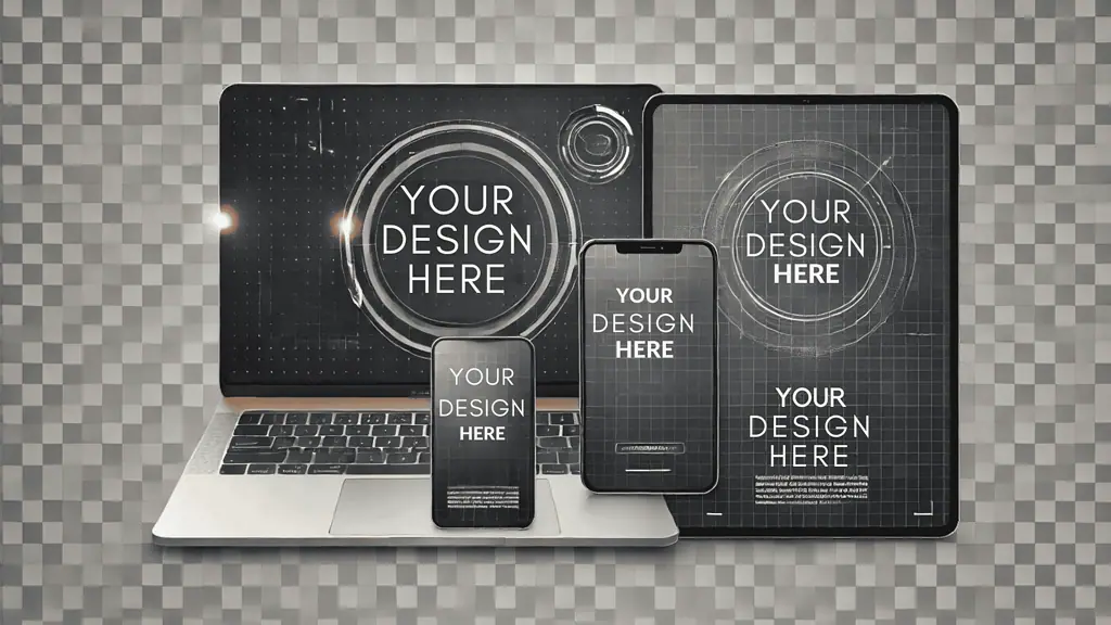 image Example of scalable typography on various devices