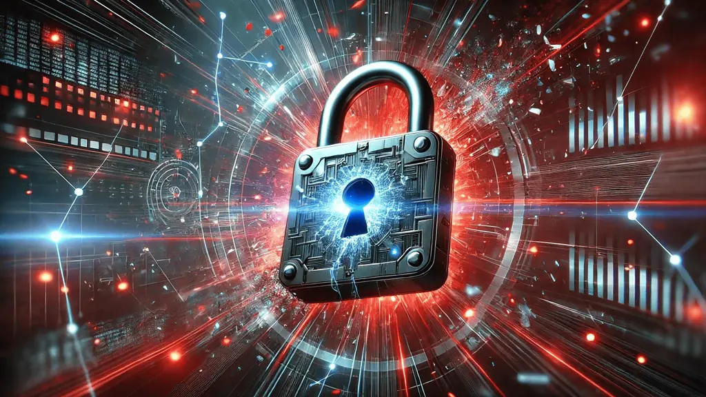 image lock symbol with multiple layers of security measures illustrated around it