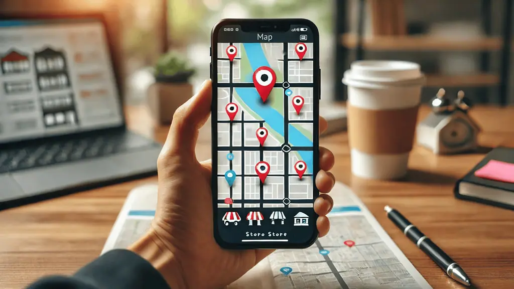 image illustration or screenshot of a local search query showing a business listing on Google Maps placed here.