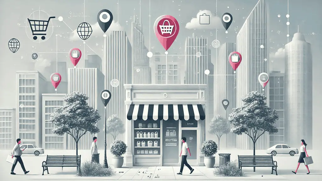 image visual representation of a webpage with highlighted keywords such as "near me" or "[City Name]" in titles and descriptions,