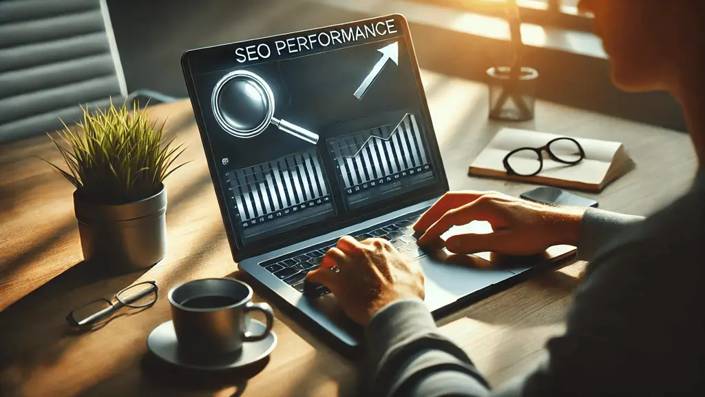  image here that represents an individual browsing through SEO news on a laptop or mobile device, emphasizing the need for constant vigilance in staying updated
