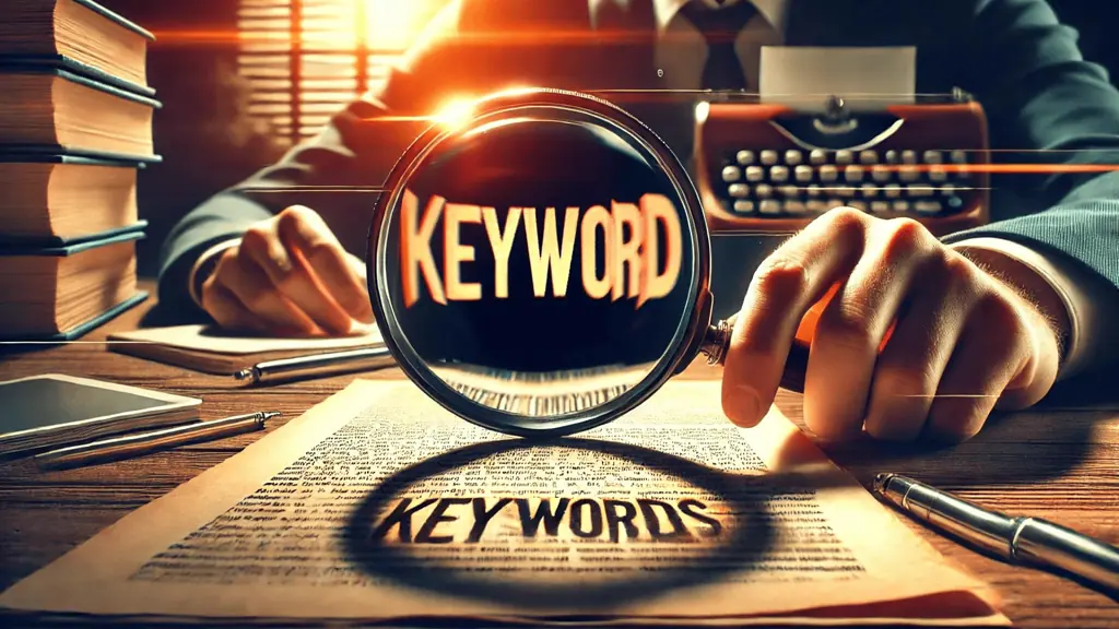image image of a keyword analysis tool displaying relevant keywords. This could be placed here to illustrate the importance of keywords in content