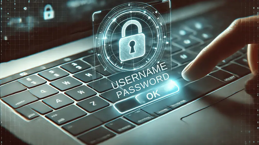 image showing an example of a login screen with various authentication options